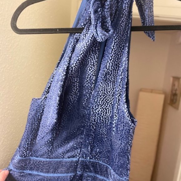 Elevenses Jumpsuit/Romper Blue Velvet (Size 2) - Picture 3 of 3